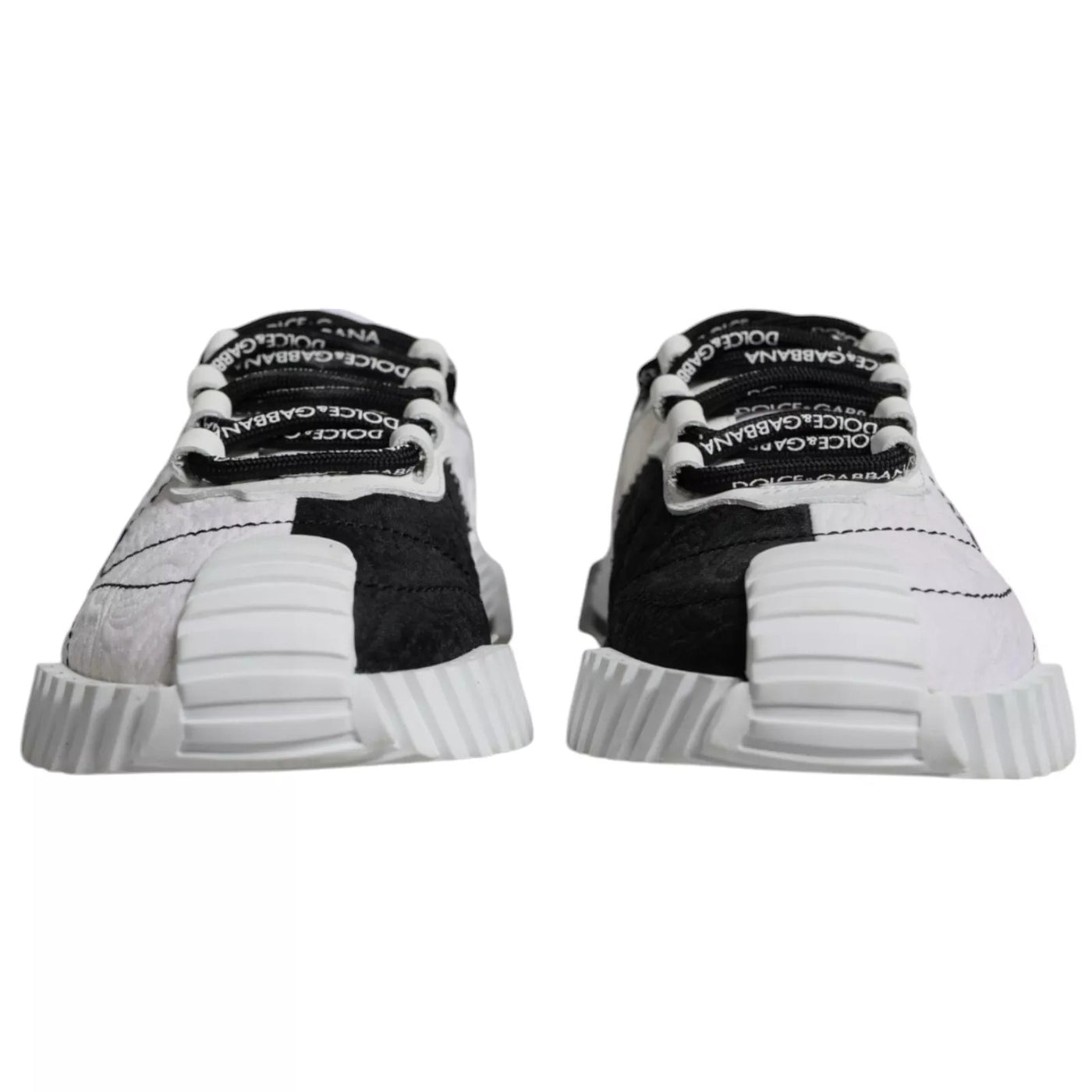 Dolce &amp; Gabbana Witte Zwarte Lage NS1 Sneakers Schoenen
