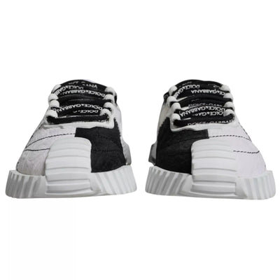 Dolce &amp; Gabbana Witte Zwarte Lage NS1 Sneakers Schoenen