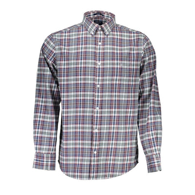 Gant Elegant Blue Cotton Button-Down Shirt