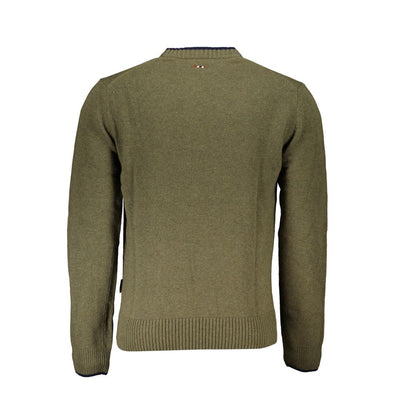 Pull Napapijri en tissu vert pour homme