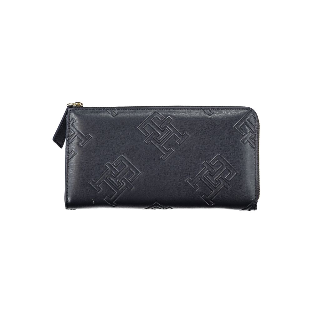 Elegante blauwe portemonnee met ritssluiting van Tommy Hilfiger