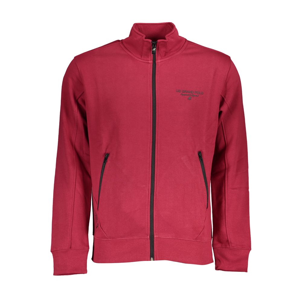 Sweat-shirt à manches longues US Grand Polo élégant en polaire - Rose