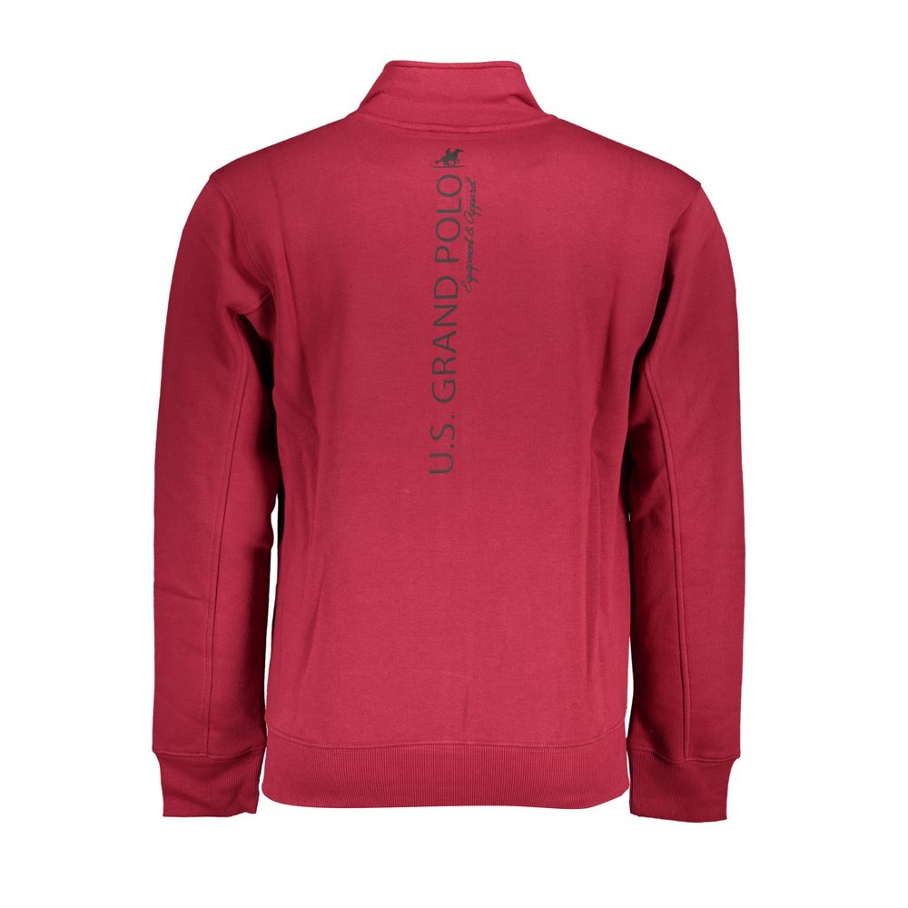 Sweat-shirt à manches longues US Grand Polo élégant en polaire - Rose