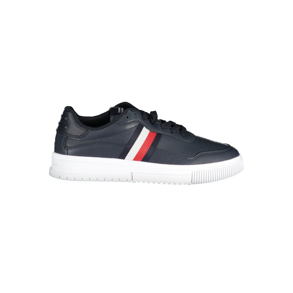 Tommy Hilfiger blauwe leren herensneaker