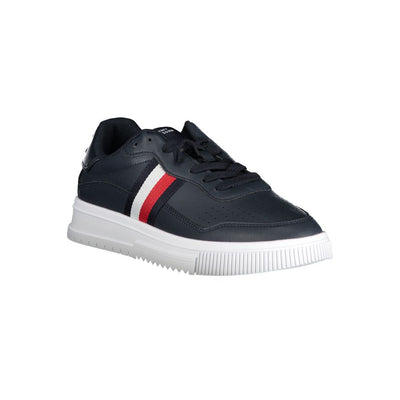 Tommy Hilfiger blauwe leren herensneaker