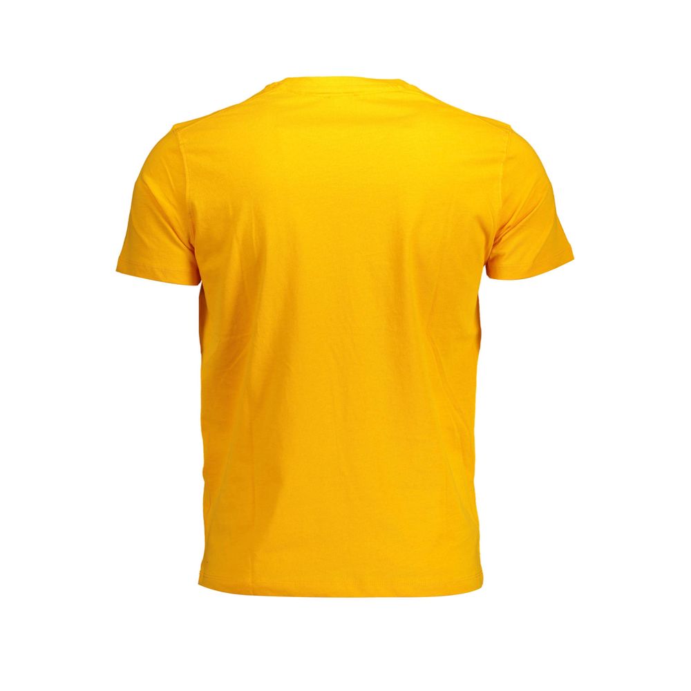US POLO ASSN. Oranje katoenen heren T-shirt