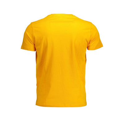 US POLO ASSN. Oranje katoenen heren T-shirt