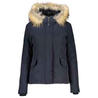 Woolrich blauwe katoenen jassen en jassen