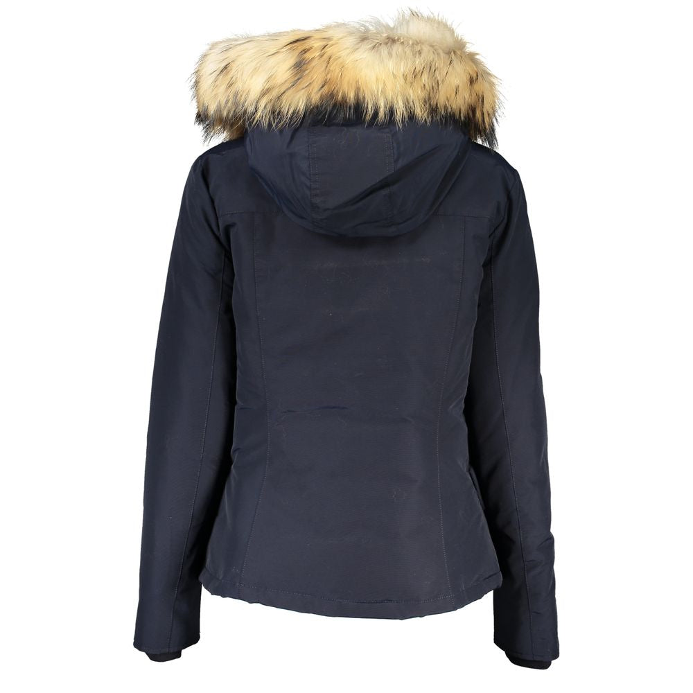 Woolrich blauwe katoenen jassen en jassen