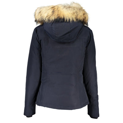 Woolrich blauwe katoenen jassen en jassen