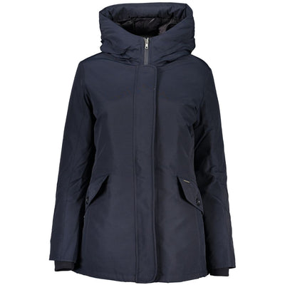Woolrich blauwe katoenen jassen en jassen