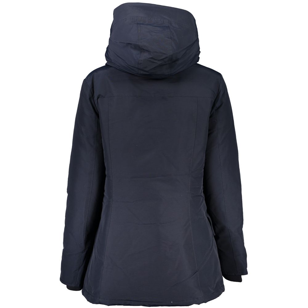 Woolrich blauwe katoenen jassen en jassen