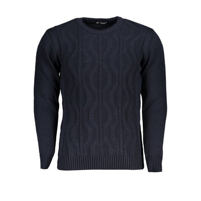 US Grand Polo blauwe stoffen trui