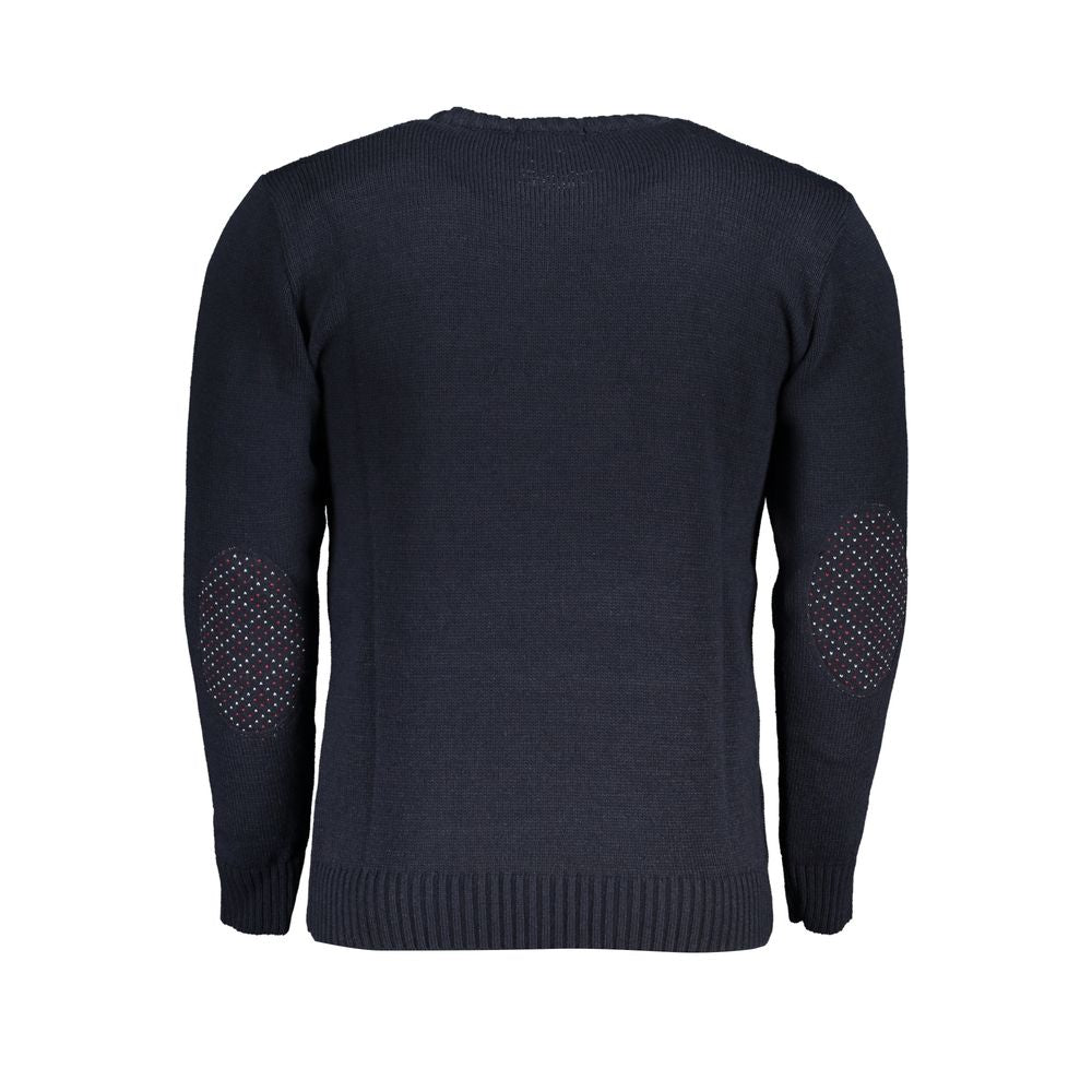 US Grand Polo blauwe stoffen trui