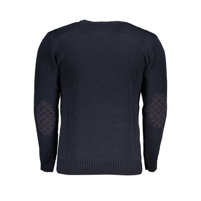 US Grand Polo blauwe stoffen trui