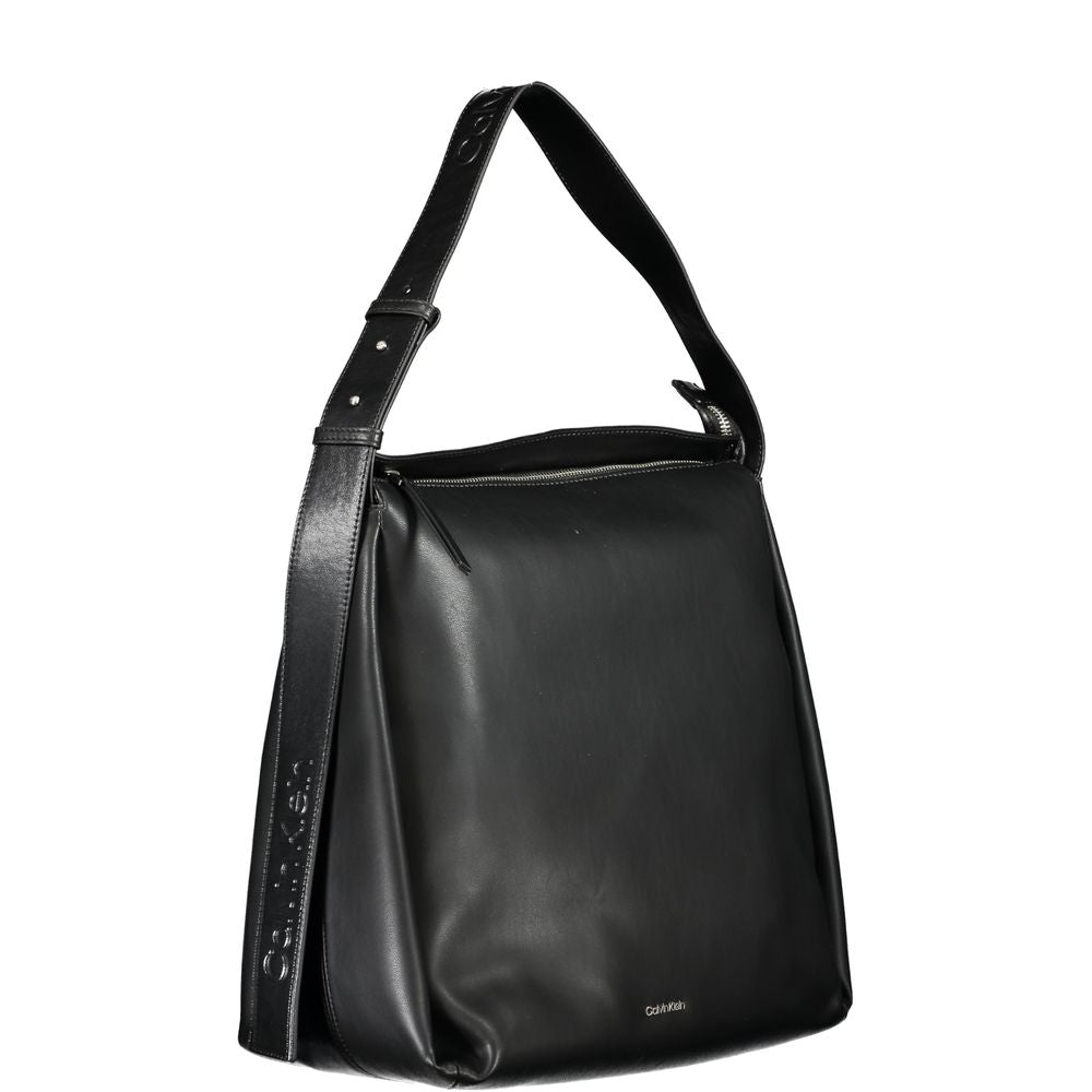 Calvin Klein Zwarte Polyester Handtas