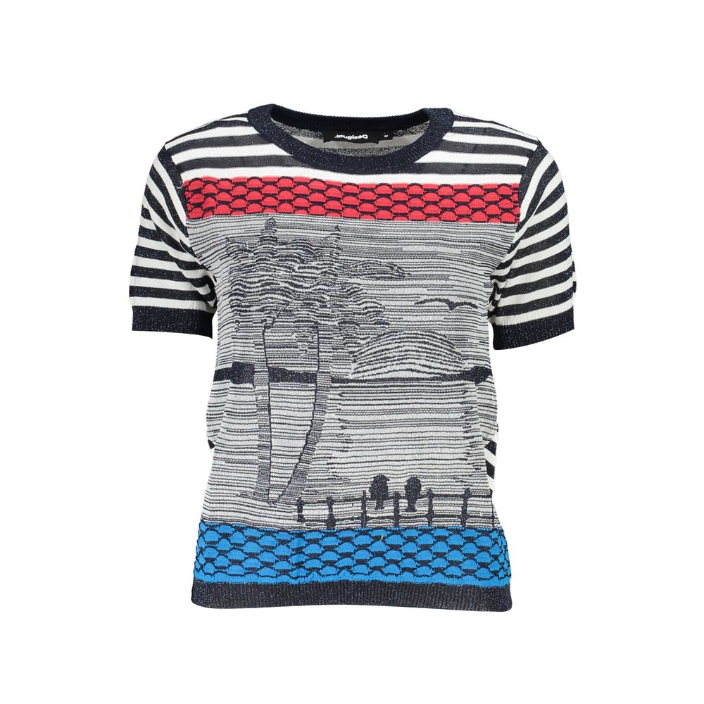 Pull Desigual en coton bleu pour femme