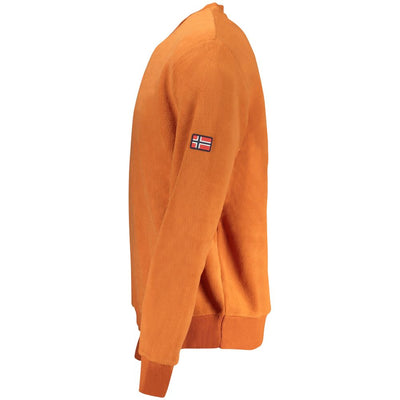 Pull homme en polyester marron Norvège 1963