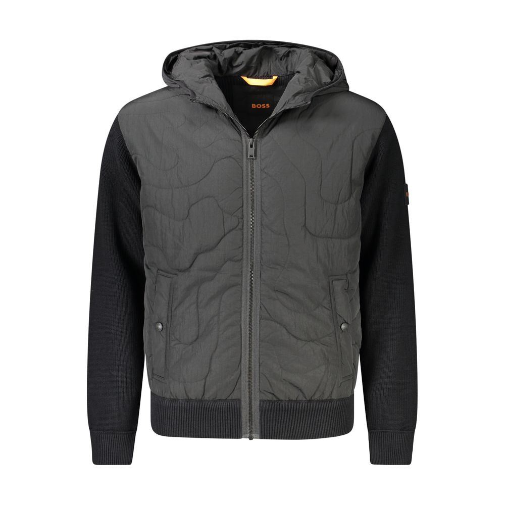 Veste en coton noir Hugo Boss pour homme
