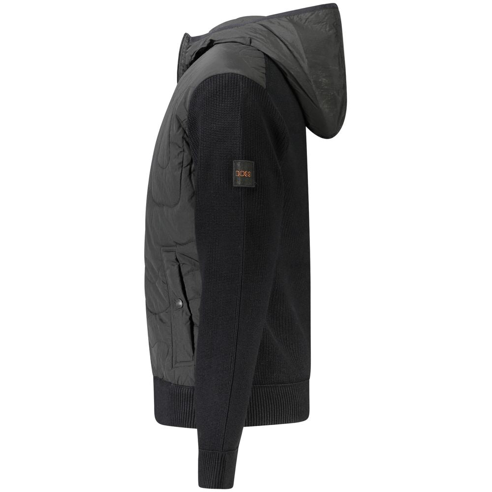 Veste en coton noir Hugo Boss pour homme