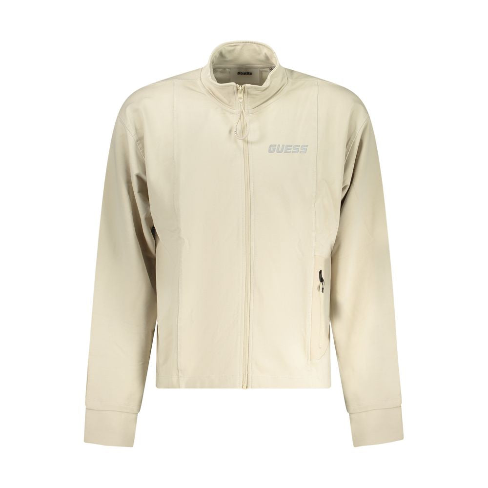 Pull Guess Jeans en coton beige pour homme