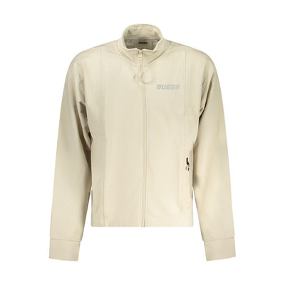 Pull Guess Jeans en coton beige pour homme