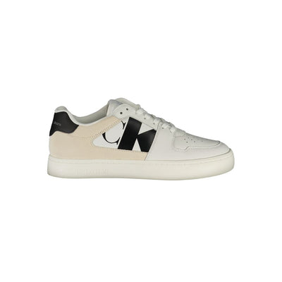 Calvin Klein witte polyester sneaker