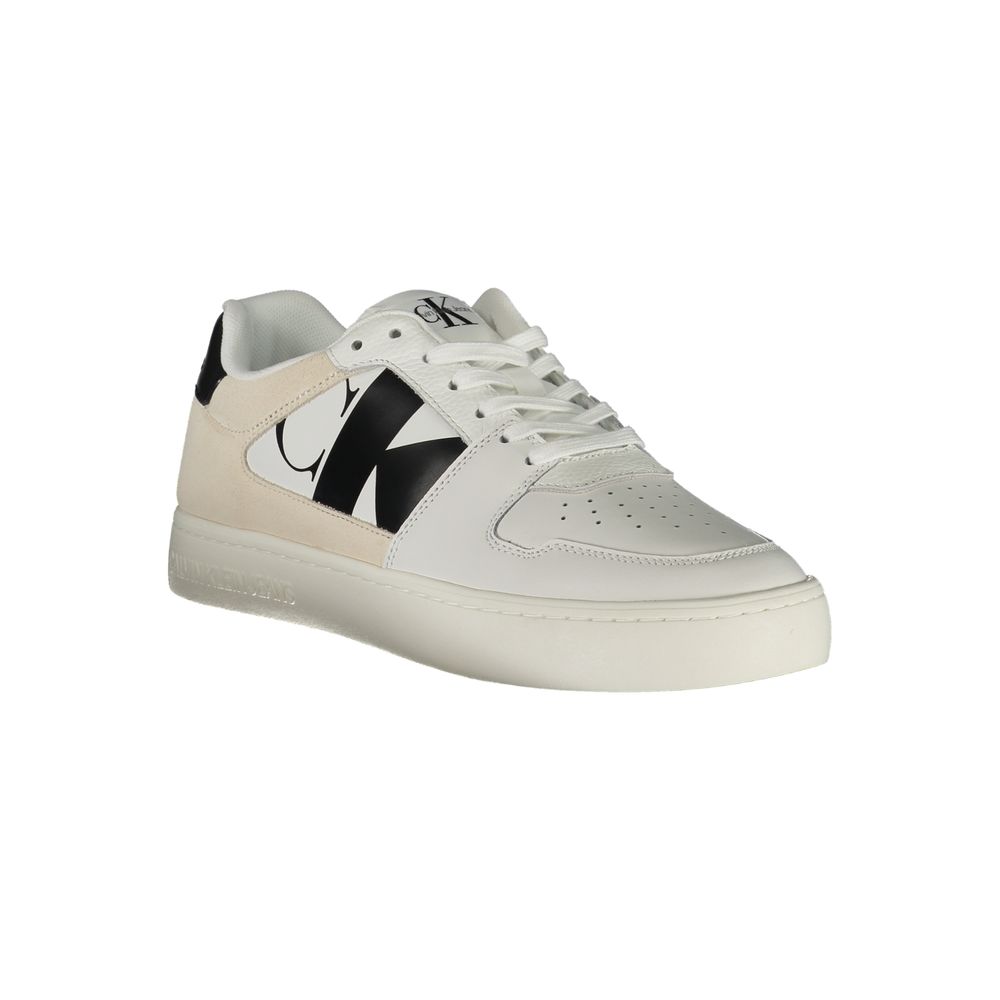 Calvin Klein witte polyester sneaker