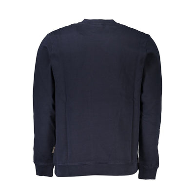 Pull Napapijri bleu en coton biologique pour homme