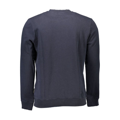 Pull Napapijri bleu en coton biologique pour homme