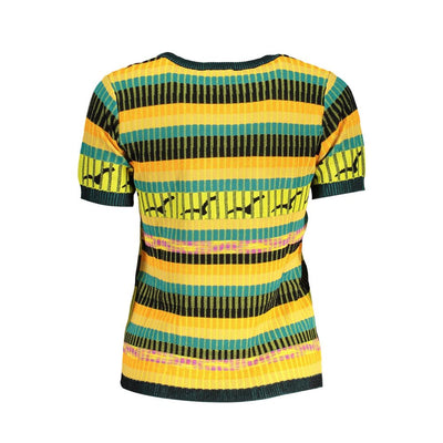 Pull Desigual en viscose jaune pour femme