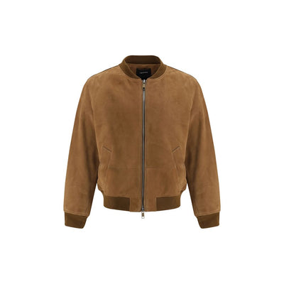 Blouson aviateur en daim Yves Salomon