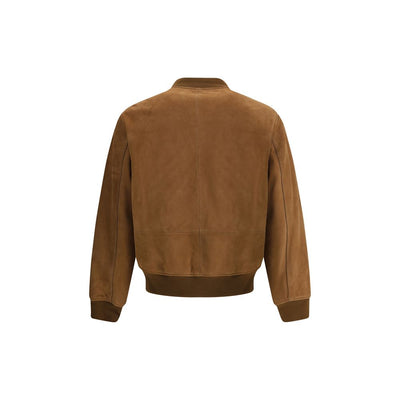 Blouson aviateur en daim Yves Salomon