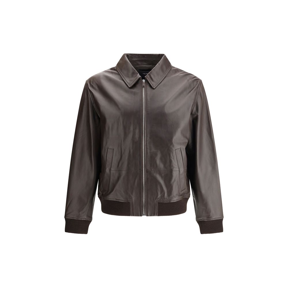 Veste en cuir d'agneau Yves Salomon