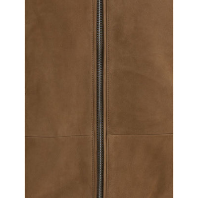 Blouson aviateur en daim Yves Salomon