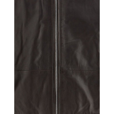 Veste en cuir d'agneau Yves Salomon