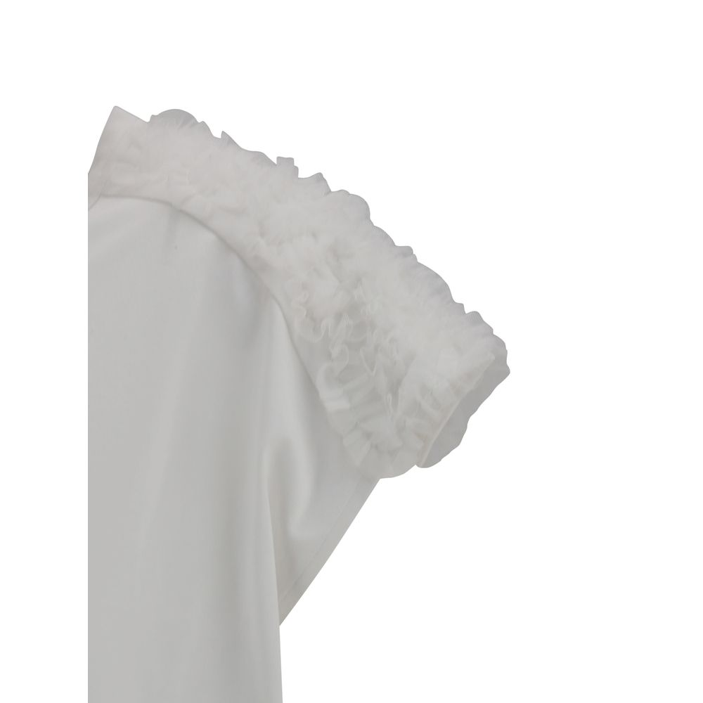 Fabiana Filippi T-shirt avec applications de tulle