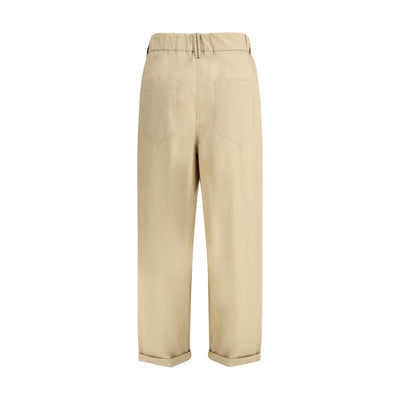 Pantalon élastique en coton Brunello Cucinelli