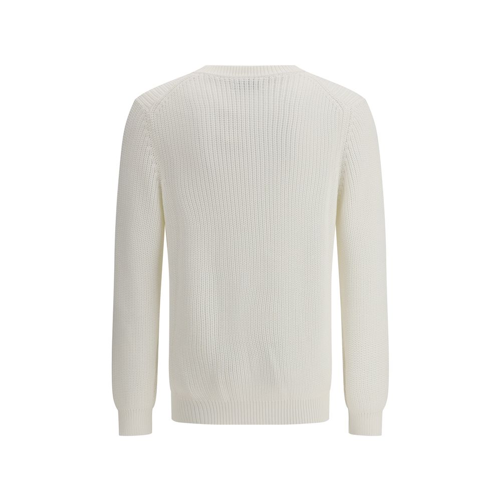 Brunello Cucinelli Pull demi-côtes anglaises