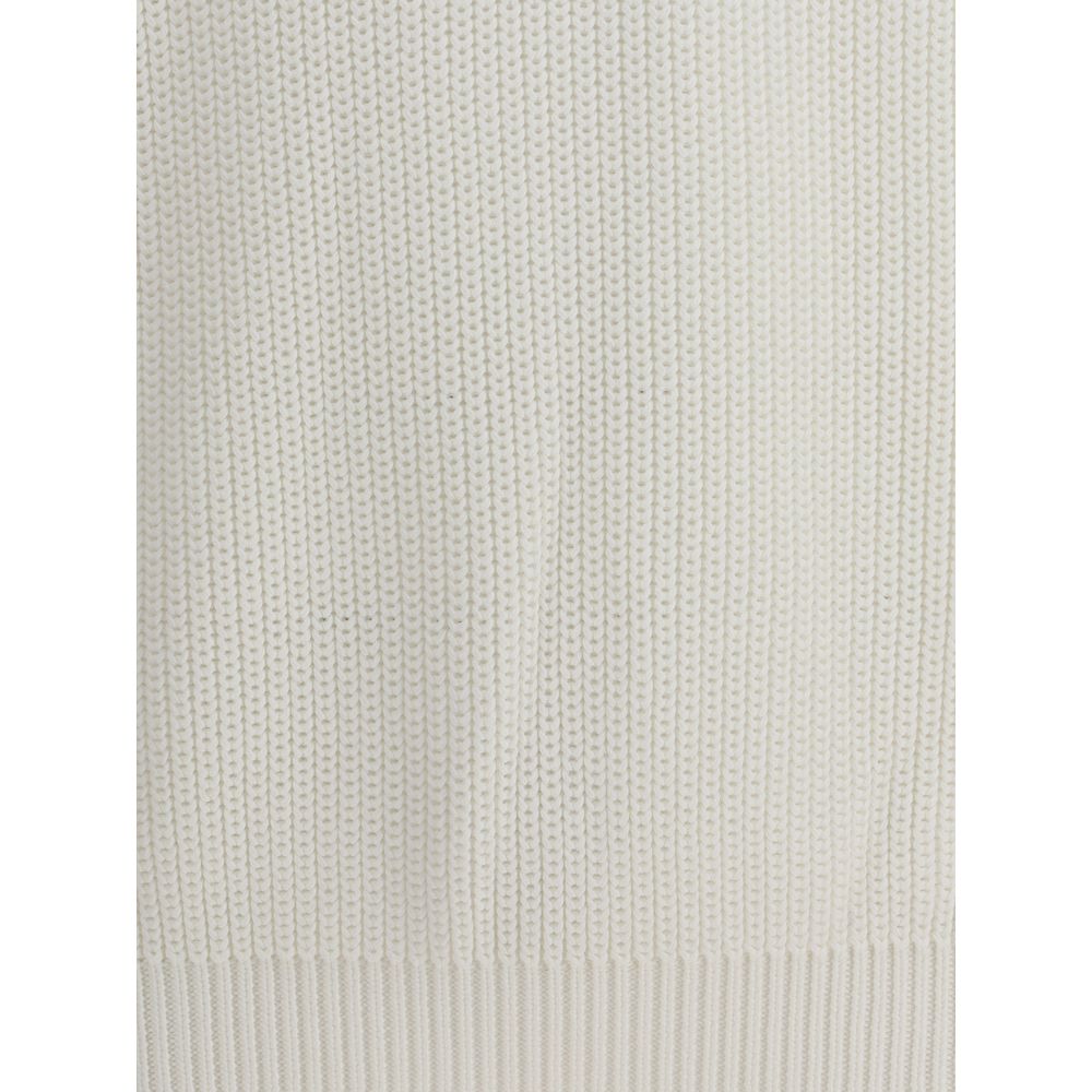 Brunello Cucinelli Pull demi-côtes anglaises