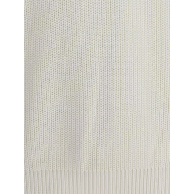 Brunello Cucinelli Pull demi-côtes anglaises