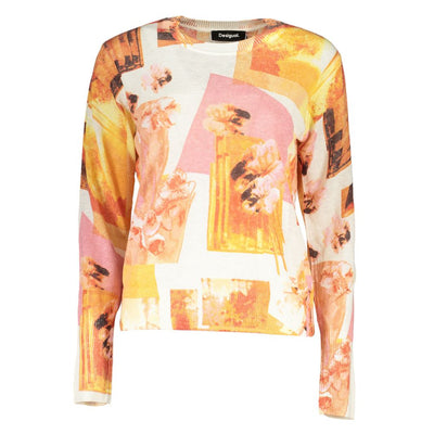Desigual trui met hoge hals en contrasterende details