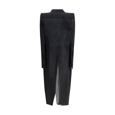 Rick Owens Chiffon en tule lange jas