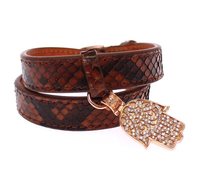Nialaya CZ Hamsa Eye 18K gouden 925 zilveren armband