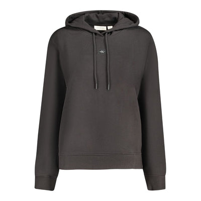 Pull femme en coton noir Calvin Klein