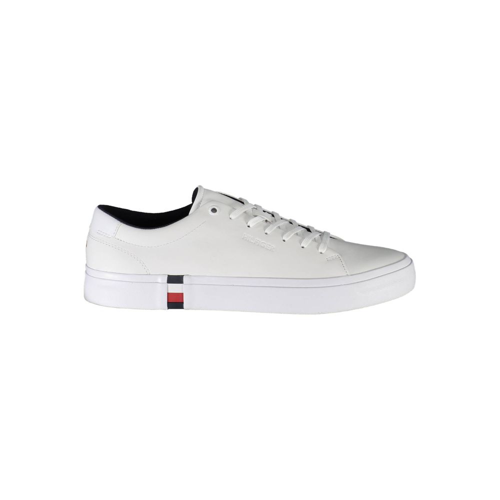 Tommy Hilfiger witte leren herensneaker