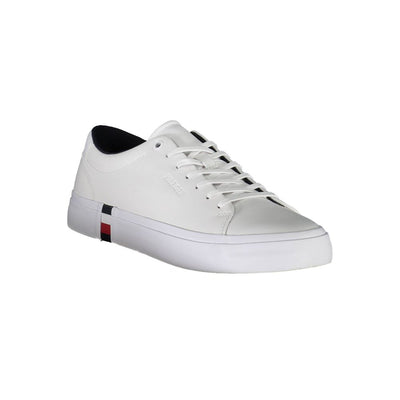 Tommy Hilfiger witte leren herensneaker