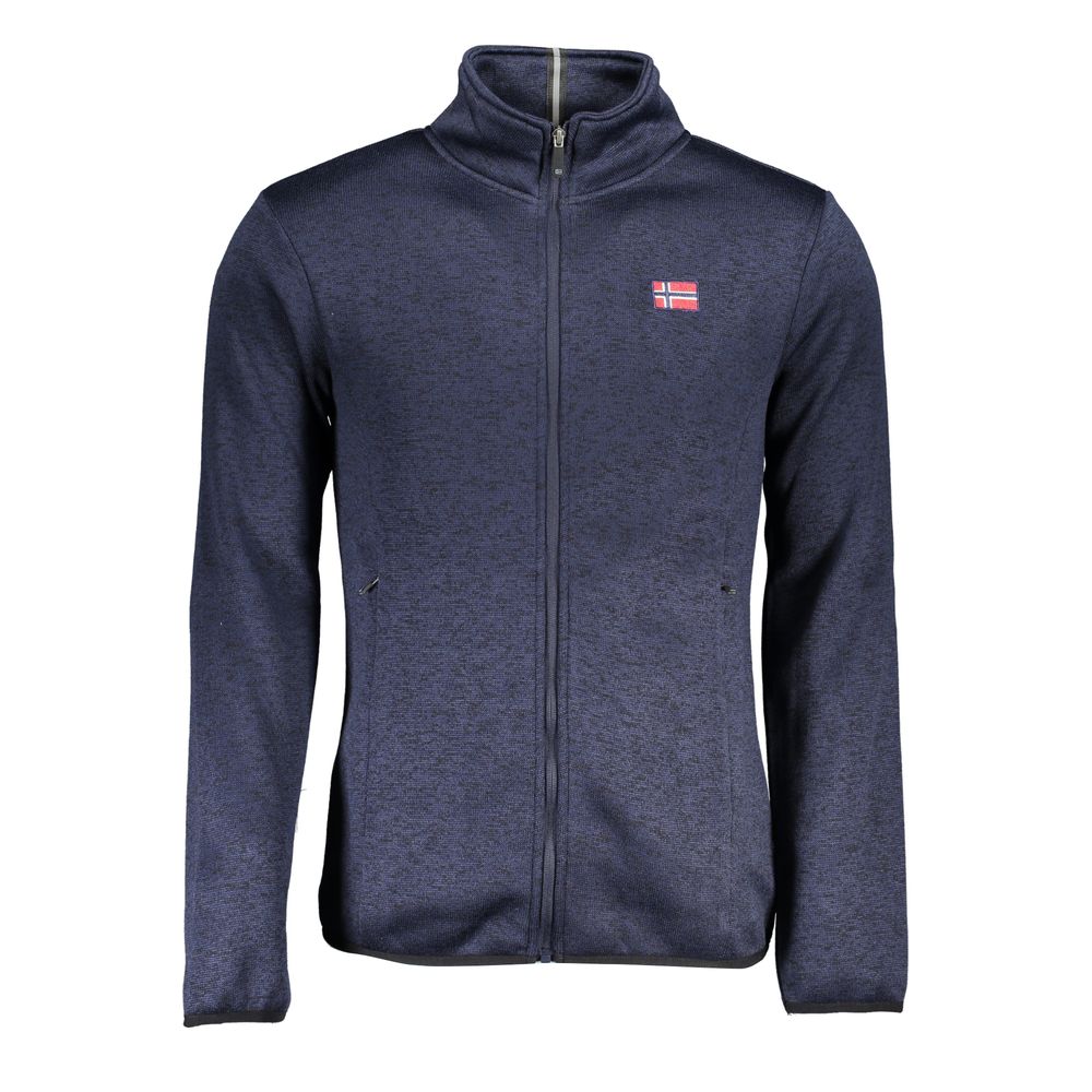 Noorwegen 1963 Strakke Sweatshirt met Lange Mouwen en Rits