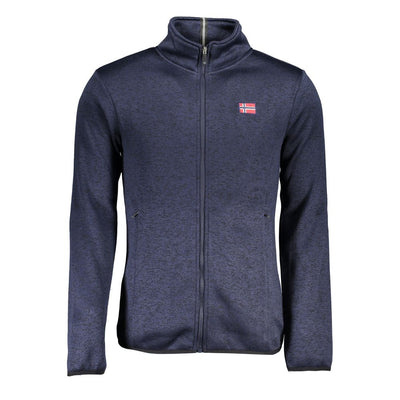 Noorwegen 1963 Strakke Sweatshirt met Lange Mouwen en Rits