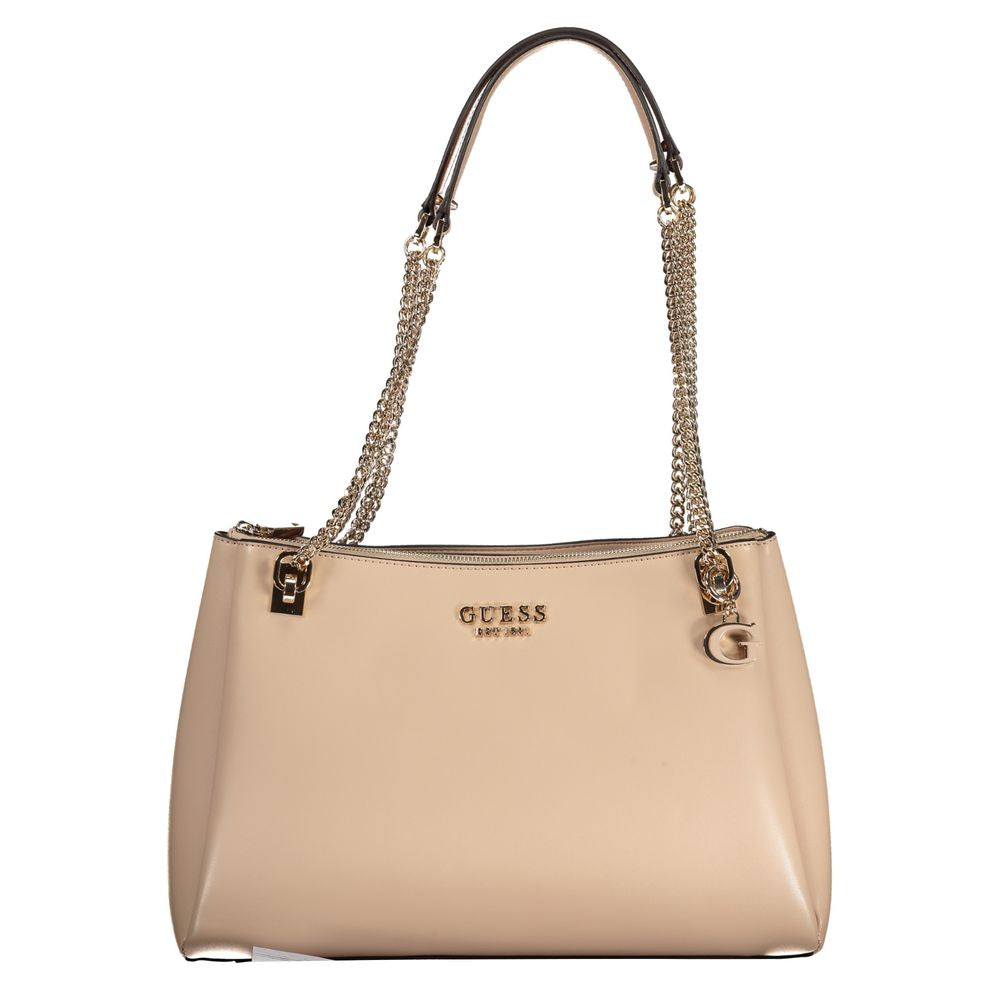 Guess Jeans Beige Polyethyleen Handtas